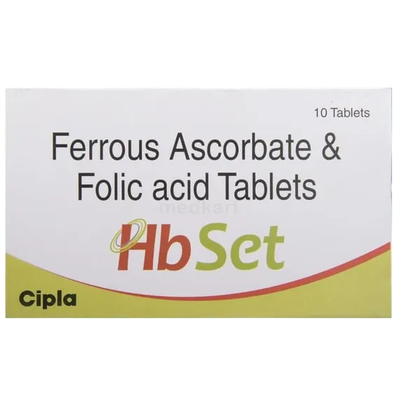 hb set tablet 10's